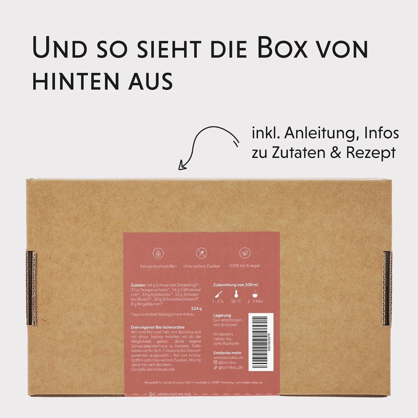 Tee Selber Mischen Set Geschenk Mit Schwarztee - BIO Schwarzer Tee Geschenkset Mit 7 Leckeren Tee-Sorten Zum DIY Teemischung Selber Machen