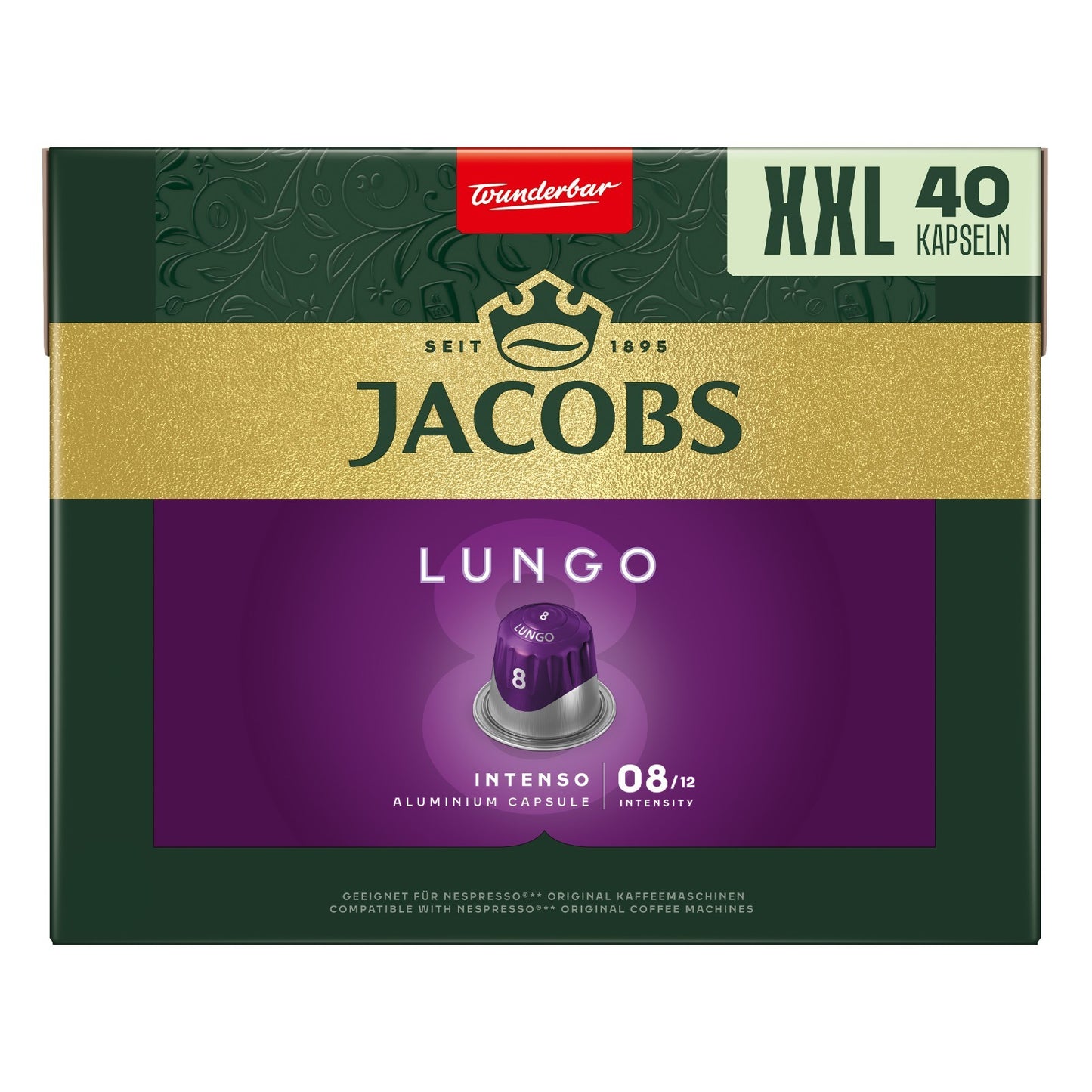 JACOBS Kapseln Xxl-Pack Nespresso®* Kompatible Kaffeekapseln Lungo Espresso