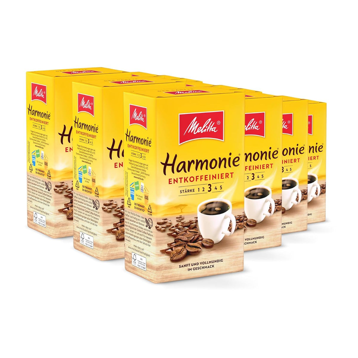 Melitta Der Kräftige, Filterkaffee, Stärke 4/5, 12 X 500G