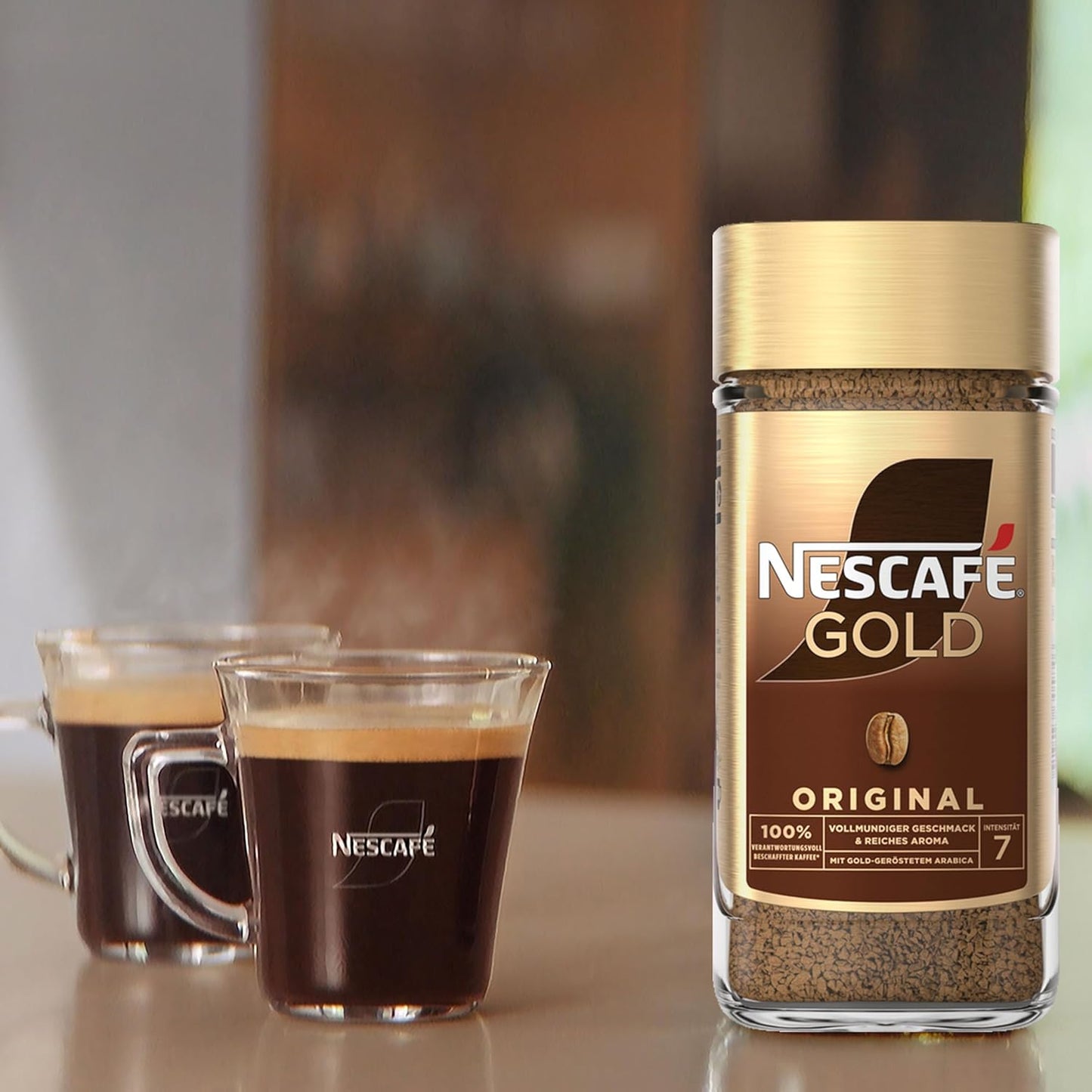 NESCAFÉ GOLD Original, Löslicher Bohnenkaffee, Instant-Kaffee Aus Erlesenen Kaffeebohnen, Koffeinhaltig, 1Er Pack (1X200G)