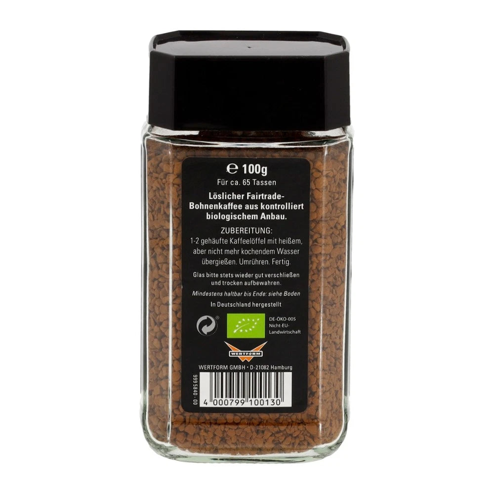 5x 100g Single Origina Kaffee FairTrade - instant Glas 100g | MOUNT HAGEN