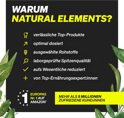 Natural Elements Whey Protein Pulver – Eiskaffee – 1Kg – 23G Protein Und 2,5G Kaffee-Extrakt Pro Portion – Für Deinen Muskelaufbau, Hochdosiert – in Deutschland Produziert & Laborgeprüft