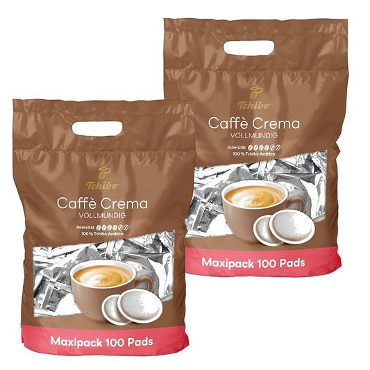 Tchibo Kaffeepads Vorratspack Maxipack, Caffè Crema Vollmundig, 200 Stück