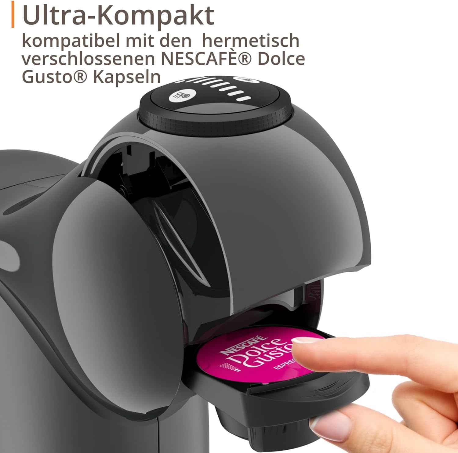 Nescafé Dolce Gusto Genio S Automatische Kapselmaschine by KRUPS, Anthrazit