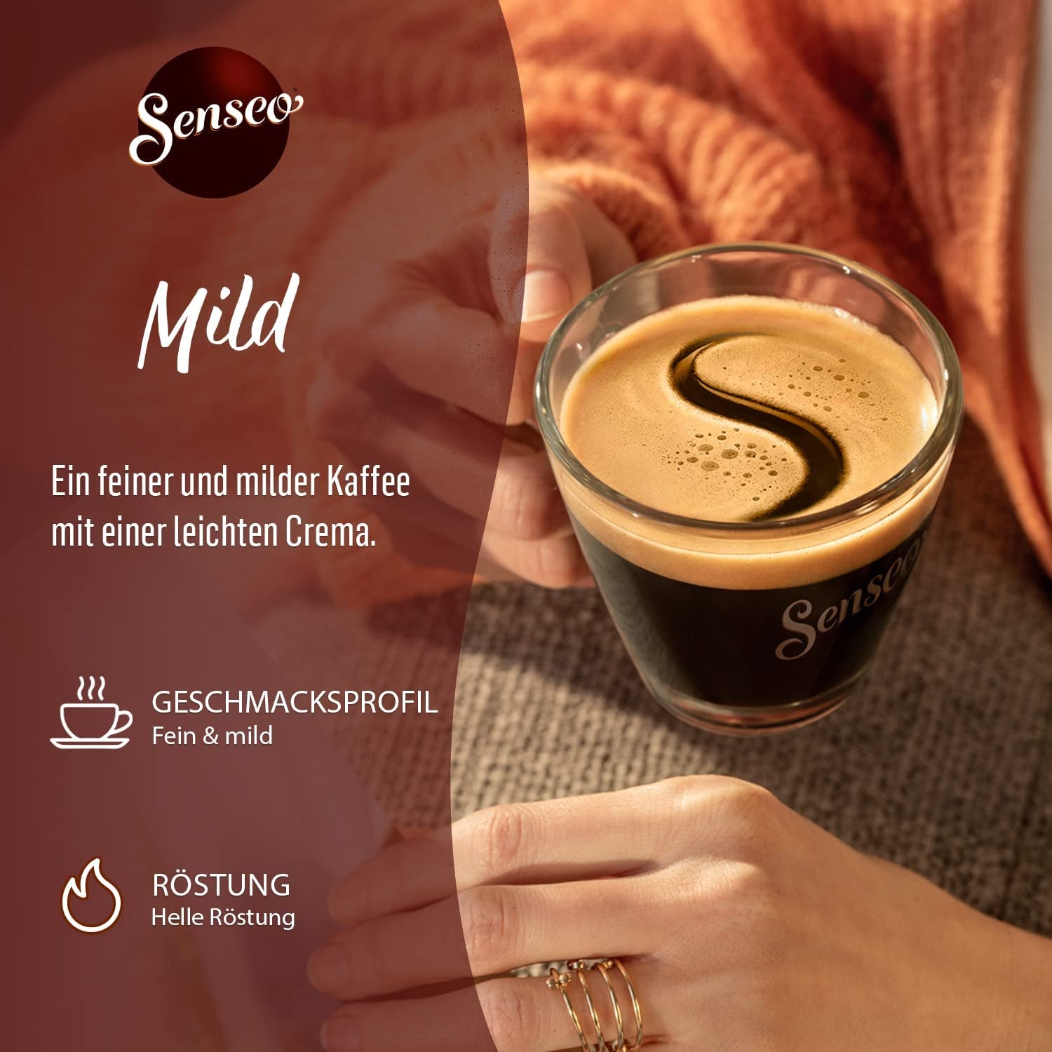 Senseo Pads Mild, Vorratspackung, 5 X 32 Getränke, 160 Kaffeepads, Leichte Röstung