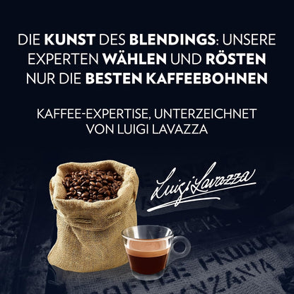 Lavazza Crema E Gusto, Cremiges Espresso-Erlebnis Mit Noten Von Nüssen Und Schokoladen-Aroma, 10X10 Kapseln, Nespresso Kompatibel