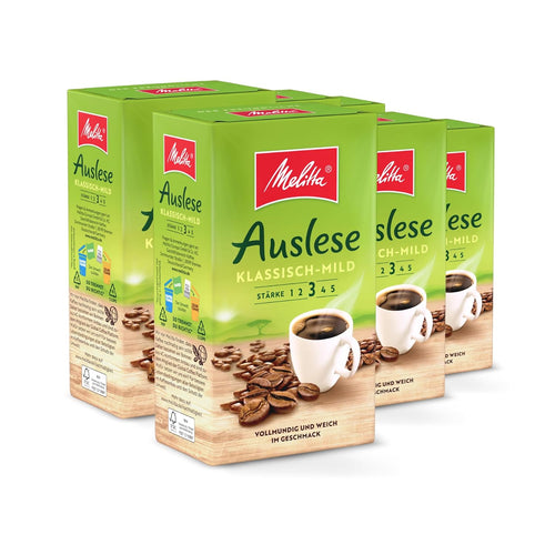 Melitta Auslese Klassisch-Mild, Filterkaffee, Stärke 3/5, 6 X 500G