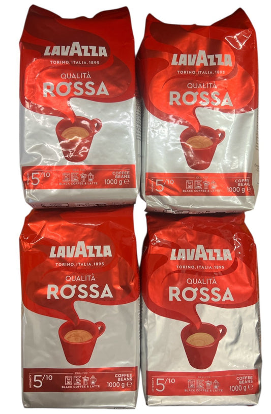 Lavazza Qualità Rossa 4x1000g – Kaffeebohnen Italienisch