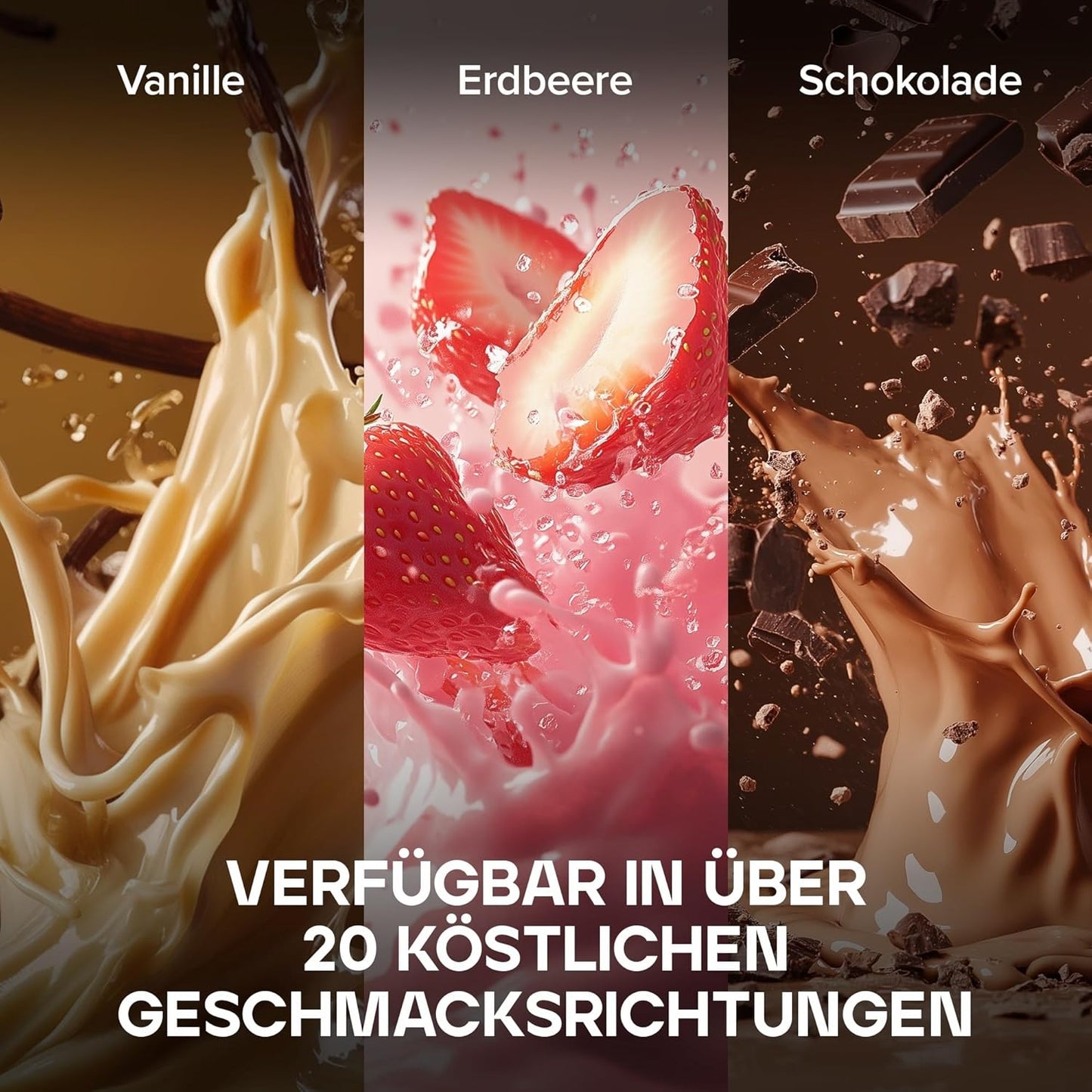 Bulk Pure Whey Protein Pulver | Eiskaffee Latte | 22G Protein & 5G Bcaas Pro Portion | Whey Shake | Wenig Zucker | Unterstützt Muskelaufbau & Regeneration | Leicht Mischbar | Vegetarisch | 1Kg