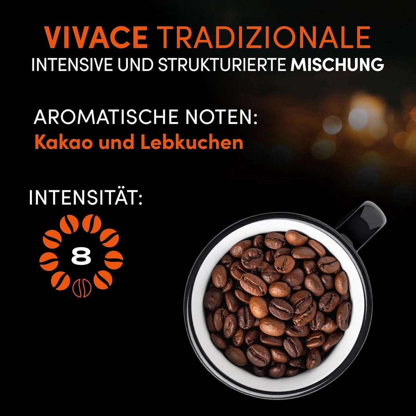 Pellini N.82 Vivace, Kaffeebohnen Für Espresso 1 Kg, Arabica- Und Robusta-Mischung Mit Kräftigem Und Ausgewogenem Geschmack, Mittlere Röstung