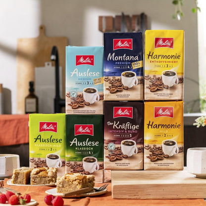 Melitta Auslese Klassisch-Mild, Filterkaffee, Stärke 3/5, 6 X 500G