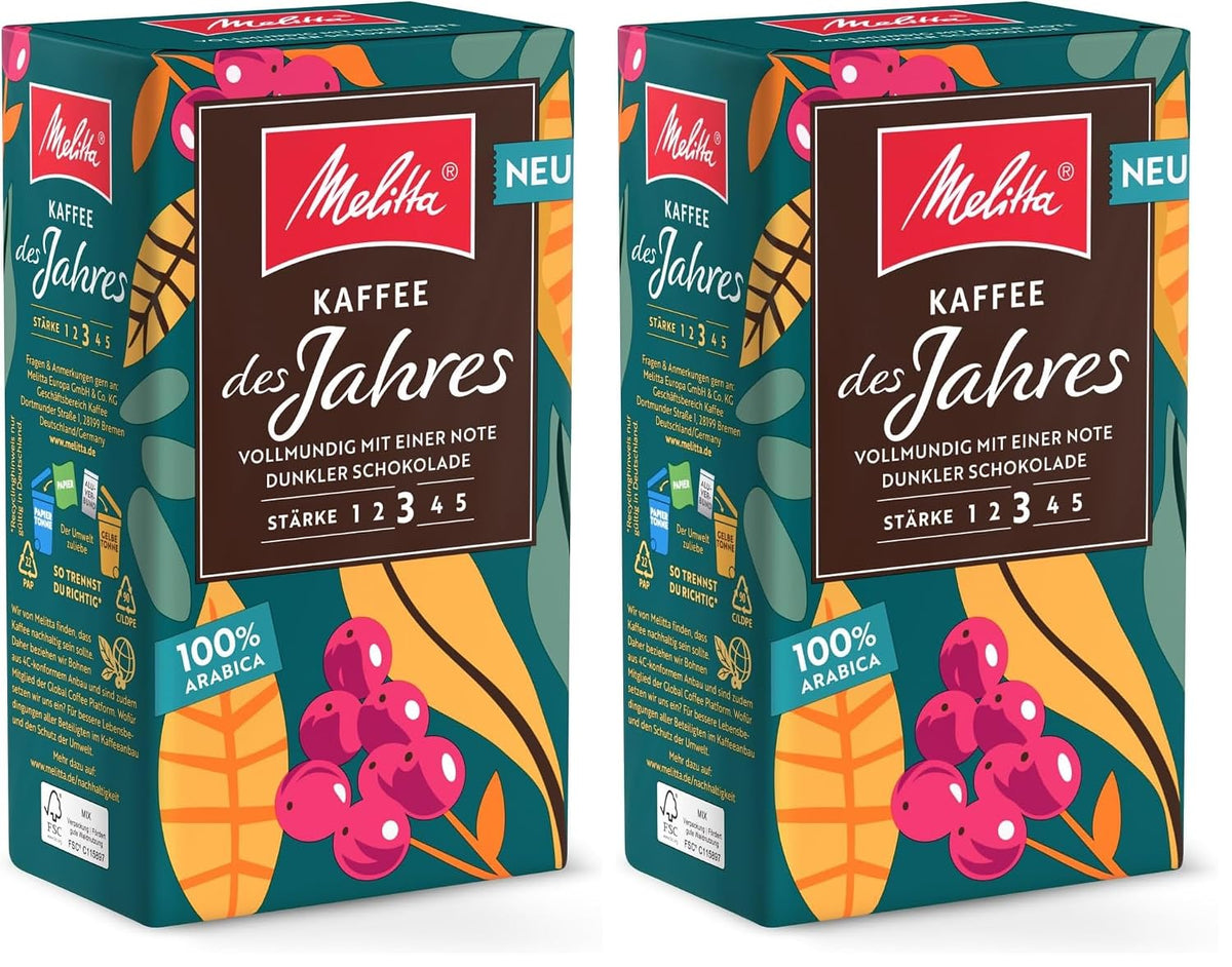 Melitta Der Kräftige, Filterkaffee, Stärke 4/5, 12 X 500G