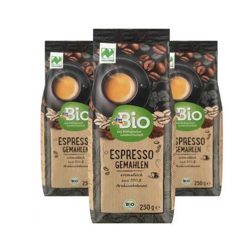 Kaffee Espresso Gemahlen 3X 250G Bio Kaffee Kräftig Aromatisch