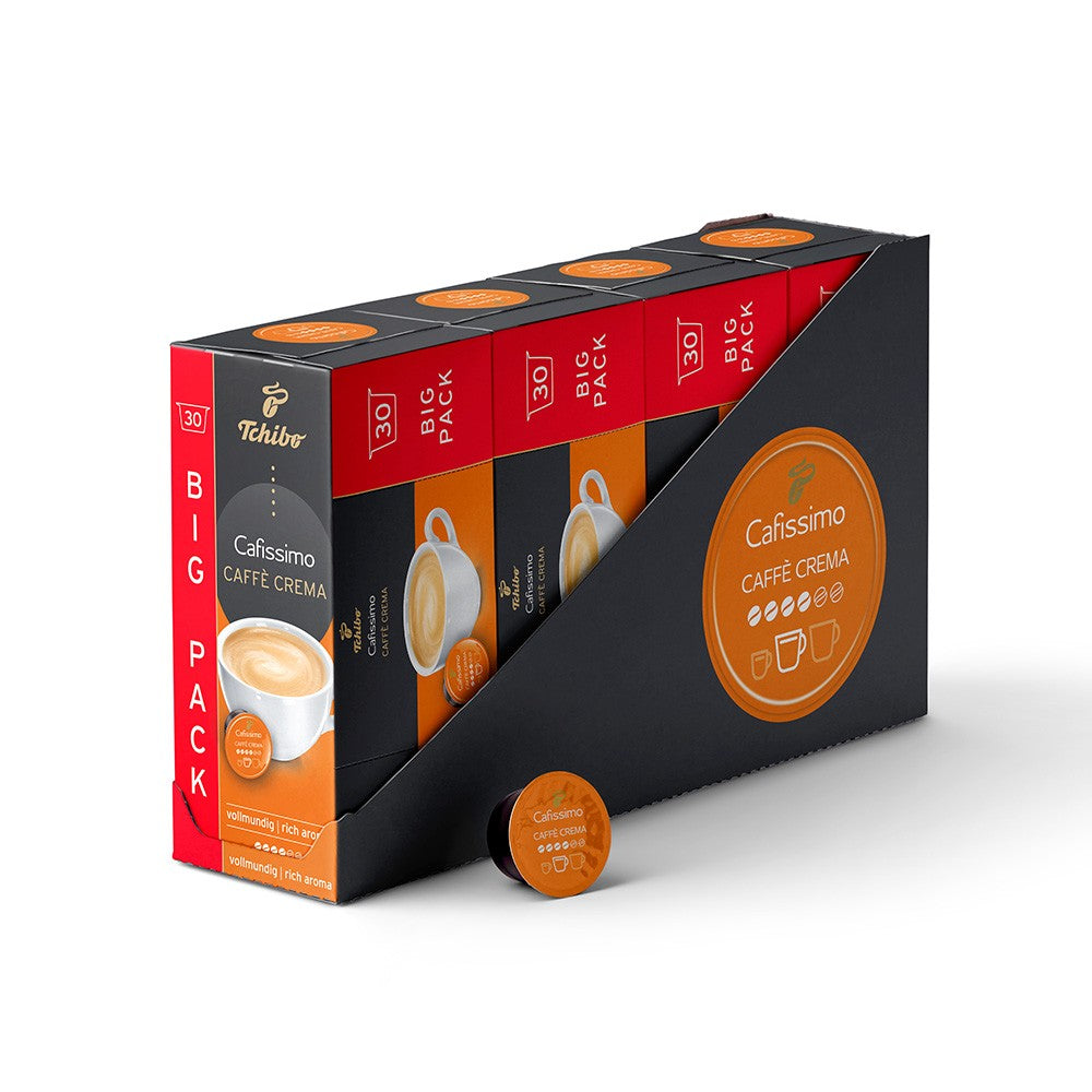 Tchibo Cafissimo Caffè Crema Vollmundig, 120 Stück 4 X 30 Kaffeekapseln