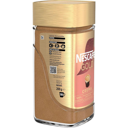 NESCAFÉ Gold Crema 6x200g – Löslicher Kaffee mit Crema