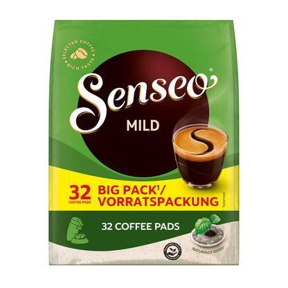 Senseo Pads Mild, Vorratspackung, 5 X 32 Getränke, 160 Kaffeepads, Leichte Röstung