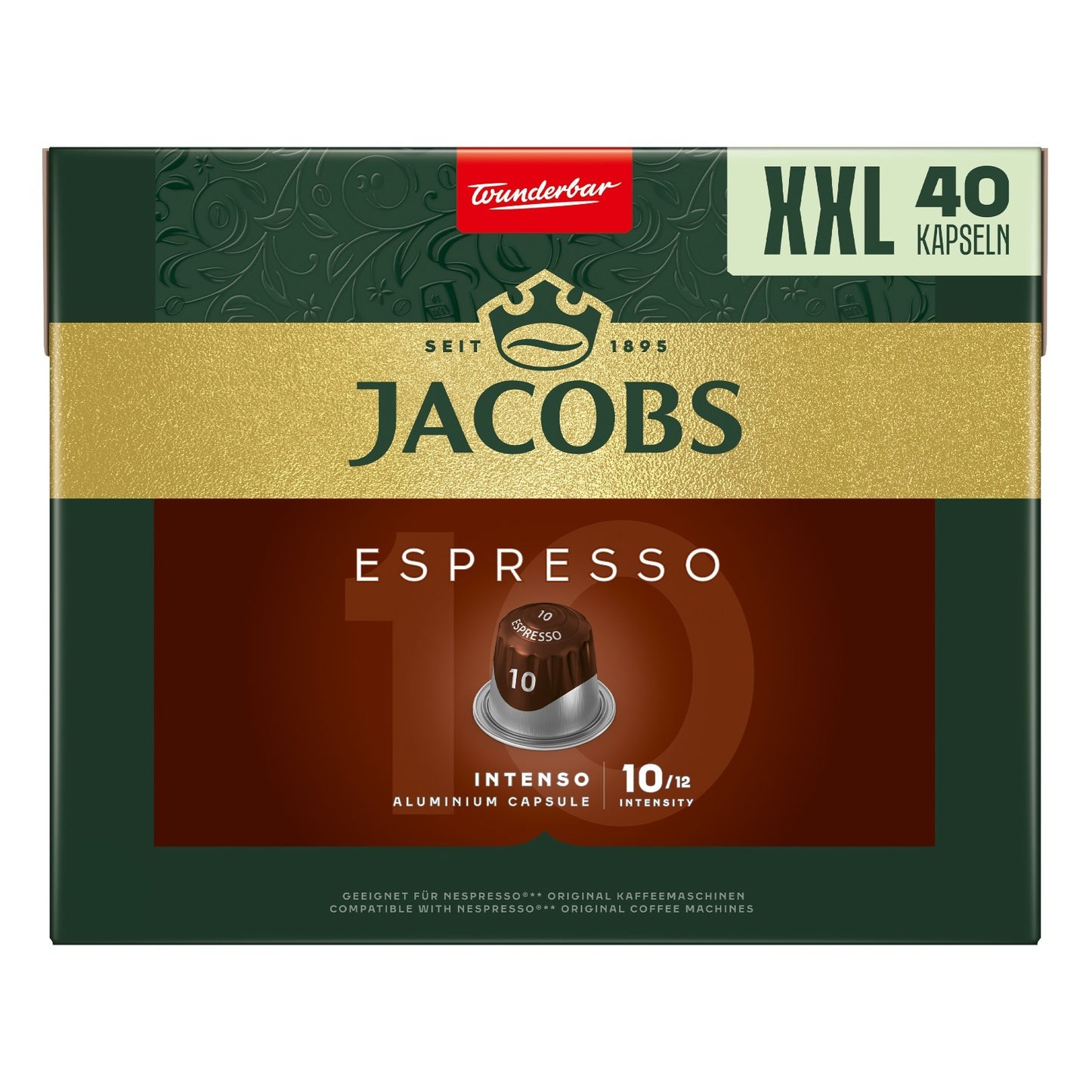 JACOBS Kapseln Xxl-Pack Nespresso®* Kompatible Kaffeekapseln Lungo Espresso