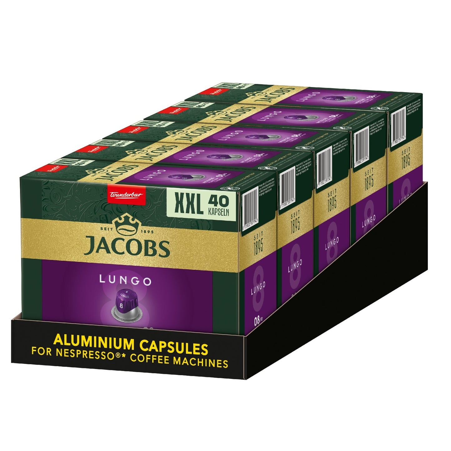 JACOBS Kapseln Xxl-Pack Nespresso®* Kompatible Kaffeekapseln Lungo Espresso