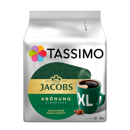 Tassimo Kapseln Jacobs Krönung XL, 5 X 16 Pads, 80 Kaffeekapseln