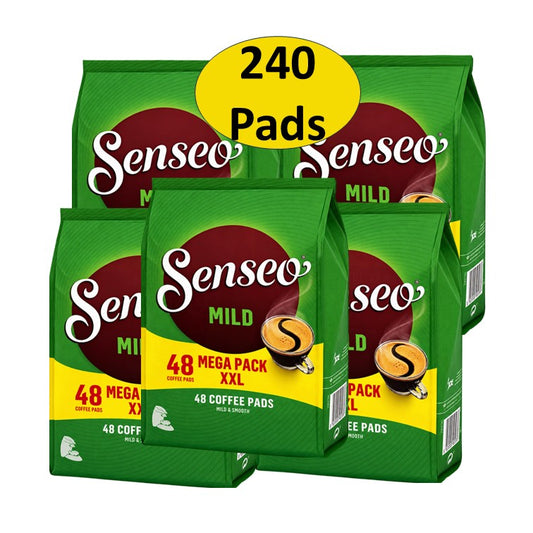 5x 48 Pads Senseo Mild Kaffee Pads Kompatibel Für Senseo 240 Stück