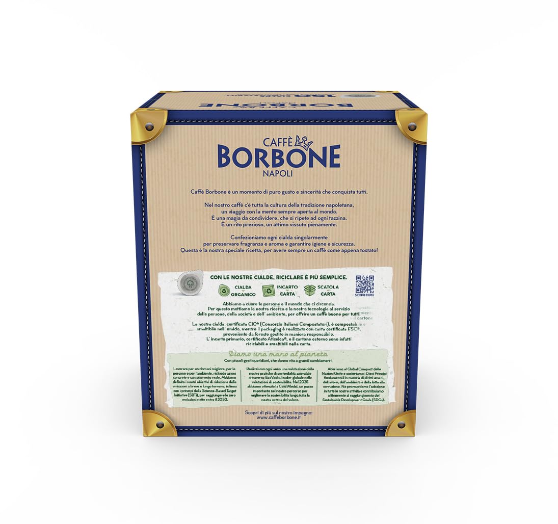 CAFFÈ BORBONE BLU Espresso Pads / Cialde, 150 Stück