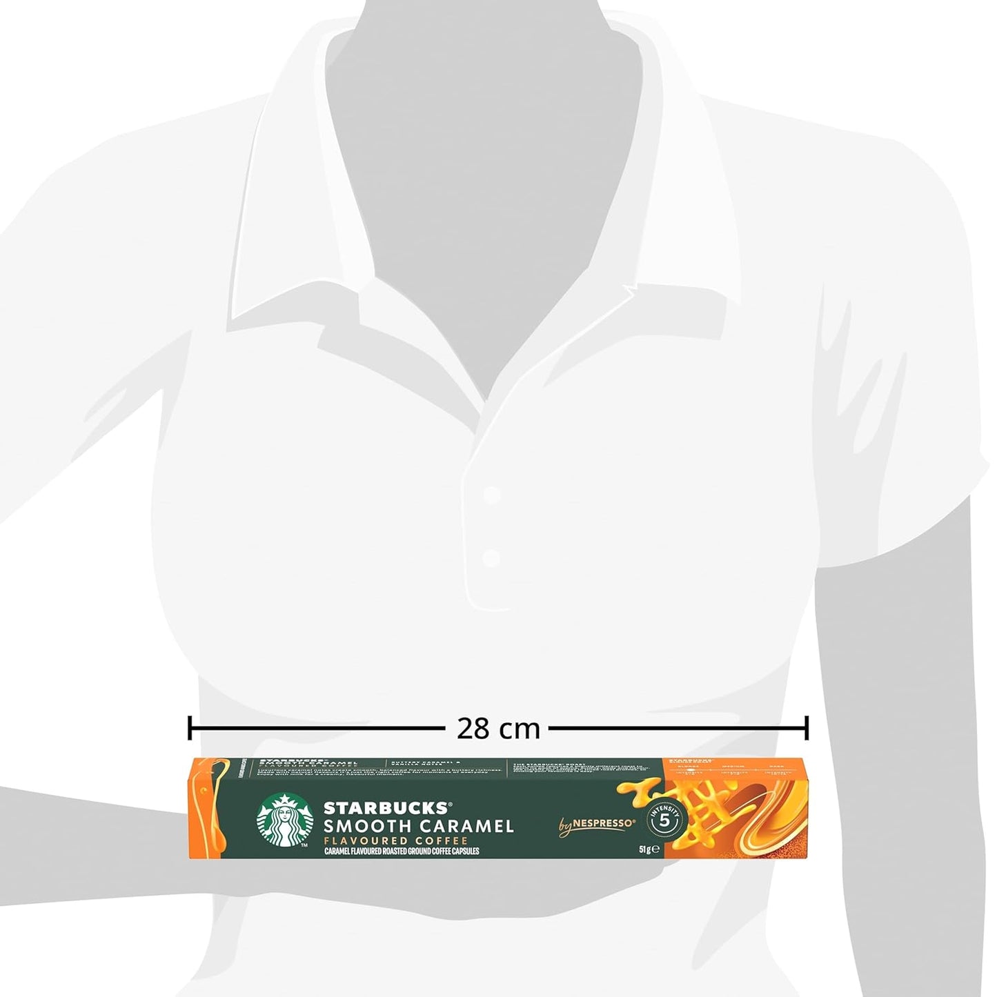 STARBUCKS by Nespresso, Helle Röstung, Karamell Aromatischen Kaffeekapseln 6 X 10 (60 Kapseln)