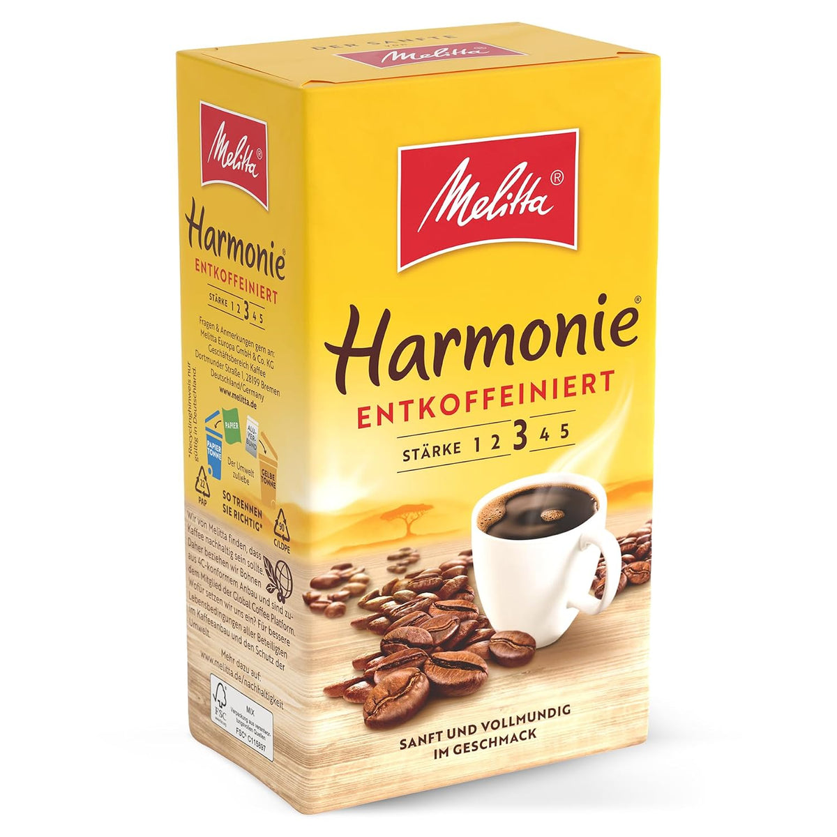 Melitta Der Kräftige, Filterkaffee, Stärke 4/5, 12 X 500G