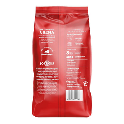Joerges Espresso Gorilla Super Bar Crema, 5Er Pack (5 X 1 Kg) Kaffeebohnen
