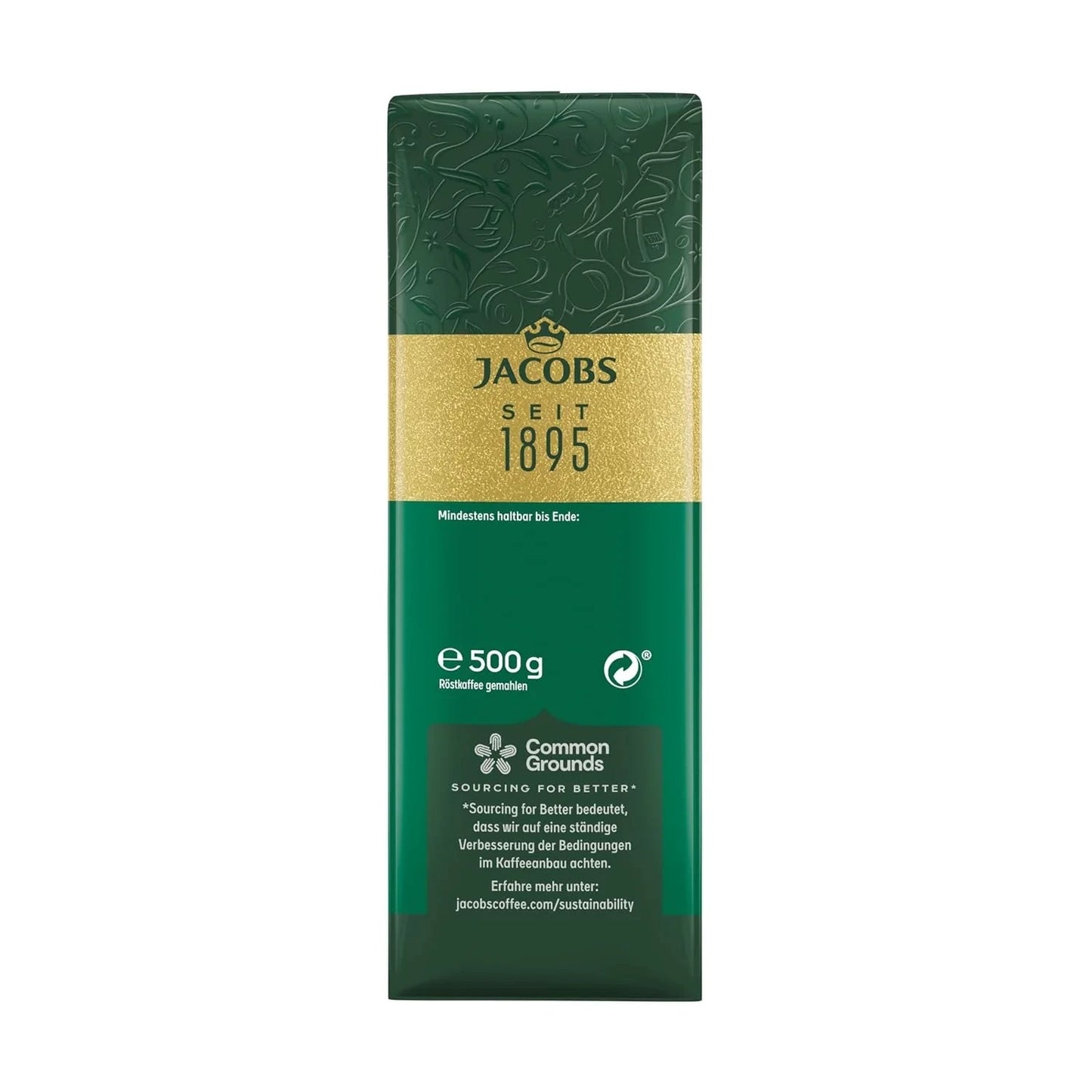Jacobs Krönung Gemahlen Volles Aroma 3 X 500G – 100% Arabica Kaffee