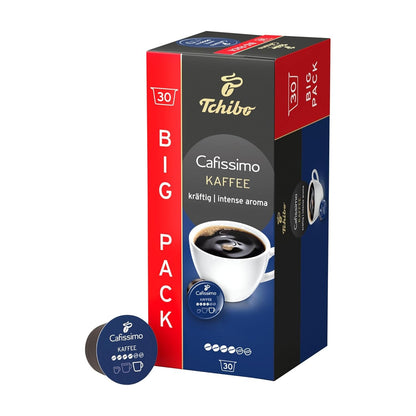 Tchibo Cafissimo Kaffee Kräftig, 120 Stück 4 X 30 Kaffeekapseln, Fein-Würzig