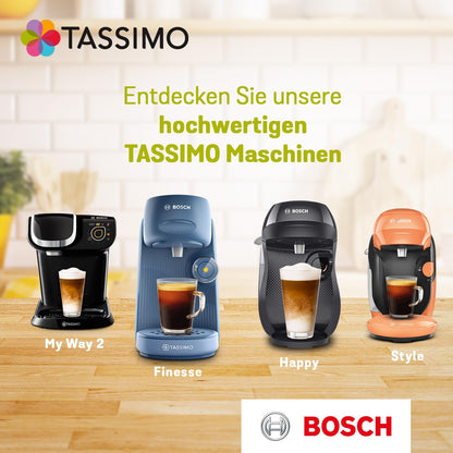 Tassimo Kapseln Jacobs Café Au Lait, 5 X 16 Pads, 80 Kaffeekapseln