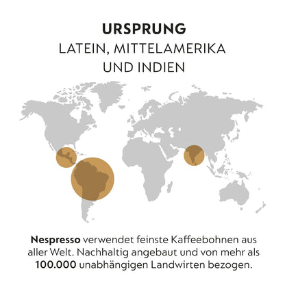 NESPRESSO VERTUO Decaffeinato Auswahl 50 Kaffeekapseln