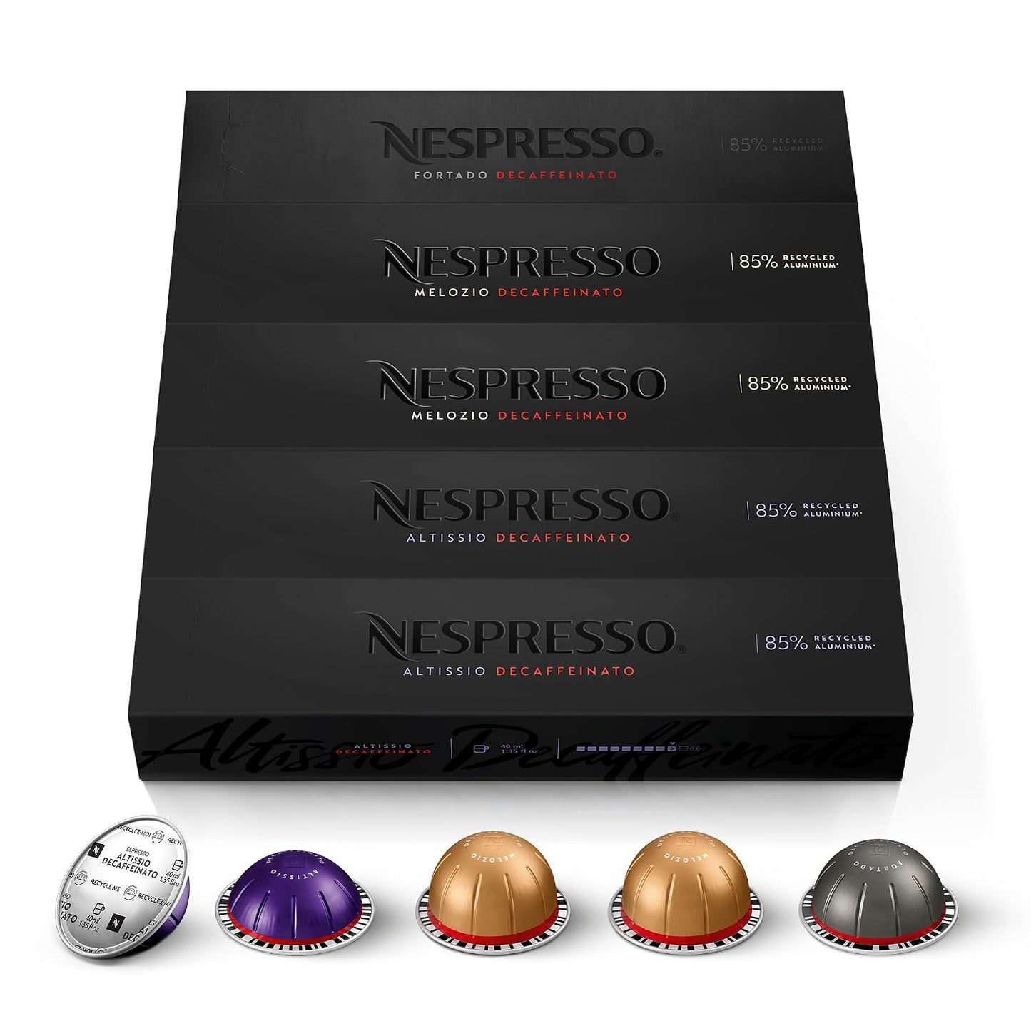 NESPRESSO VERTUO Decaffeinato Auswahl 50 Kaffeekapseln