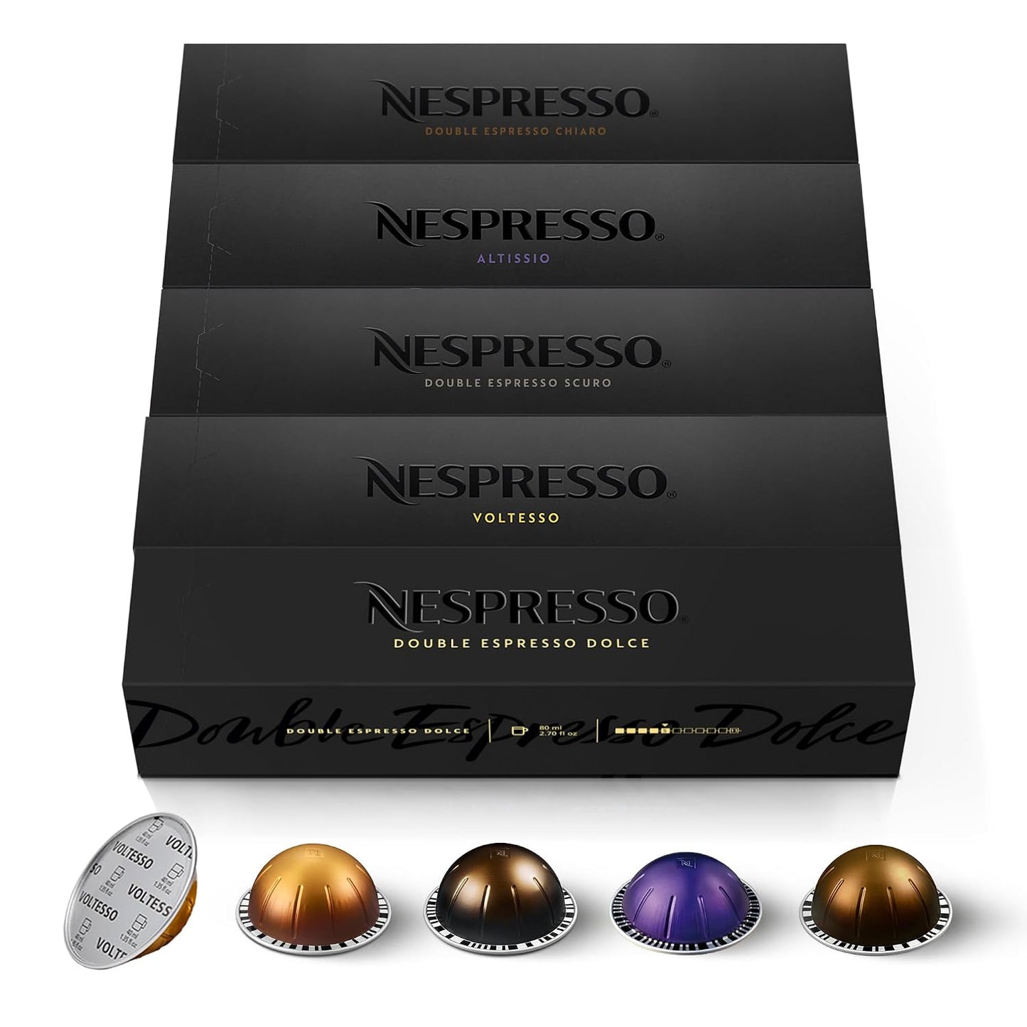 NESPRESSO VERTUO Decaffeinato Auswahl 50 Kaffeekapseln