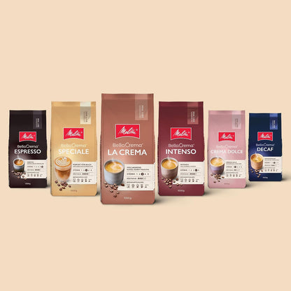 Melitta Bellacrema La Crema, Kaffeebohnen, Stärke 3/5, 4 X 1KG