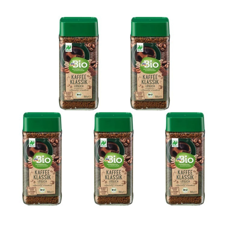 5X 100G Dmbio Kaffee Klassik Löslicher Kaffee Instantkaffee Vorratspack