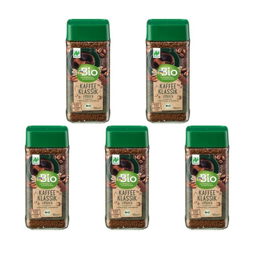 5X 100G Dmbio Kaffee Klassik Löslicher Kaffee Instantkaffee Vorratspack