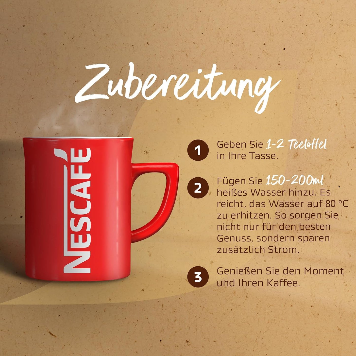 NESCAFE NESCAFÉ CLASSIC Crema, Löslicher Bohnenkaffee Aus Mitteldunkel Gerösteten Kaffeebohnen, Kräftiger Instant-Kaffee Mit Samtiger Crema, Koffeinhaltig, 1Er Pack, 200G