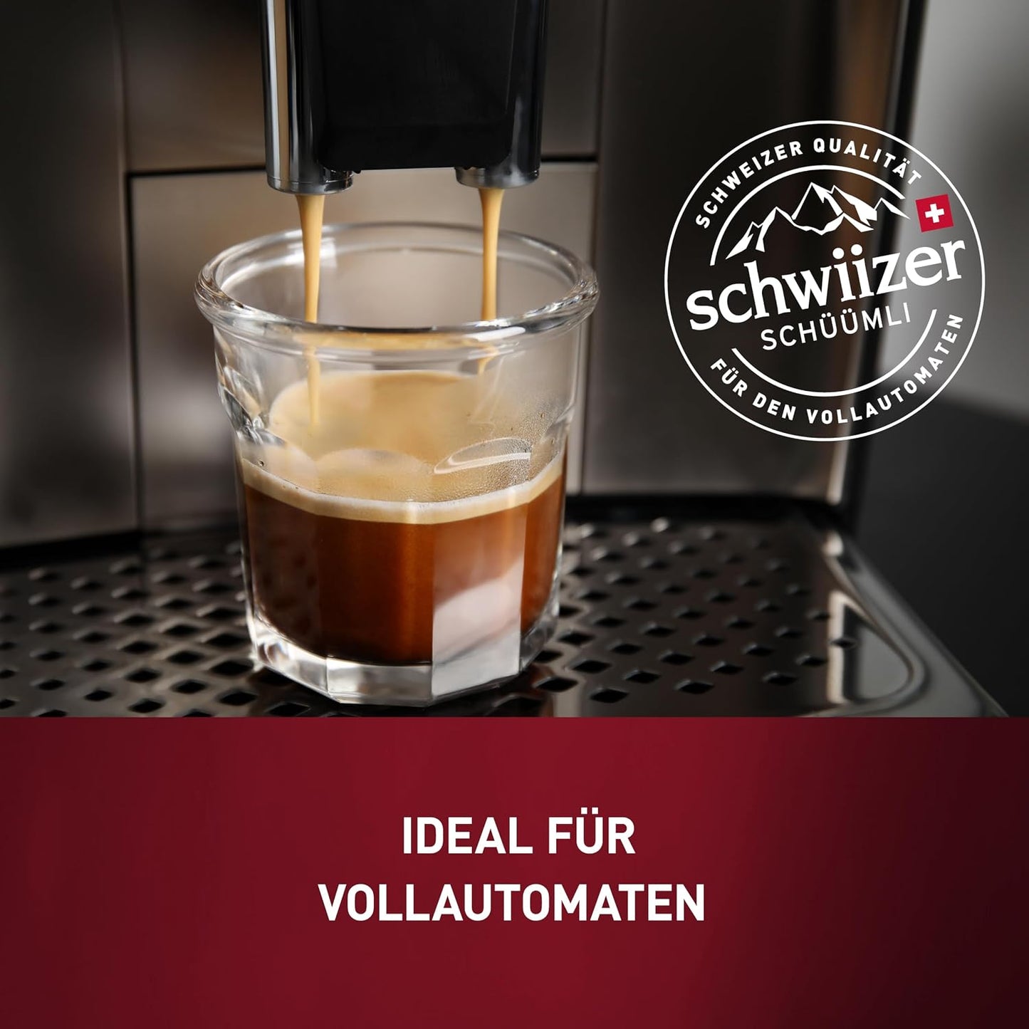 Schwiizer Schüümli Crema, 100% Arabica Kaffeebohnen, Aromatisch-Vollmundig, Ideal Für Vollautomaten, Stärke 3/5, Mittlere Röstung, Rainforest Alliance, 1Kg