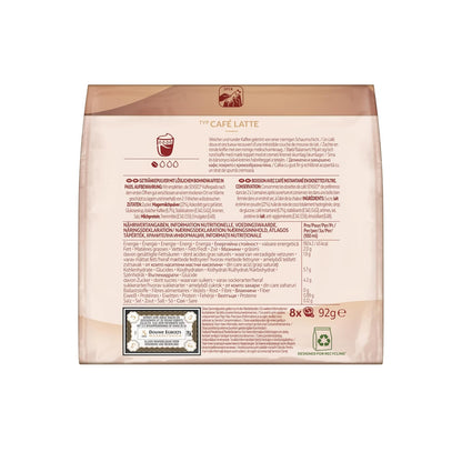 Senseo Pads Café Latte, Medium Roast, 80 Kaffeepads, 10 X 8 Getränke