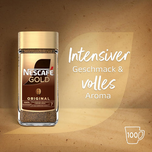 NESCAFÉ GOLD Original, Löslicher Bohnenkaffee, Instant-Kaffee Aus Erlesenen Kaffeebohnen, Koffeinhaltig, 1Er Pack (1X200G)