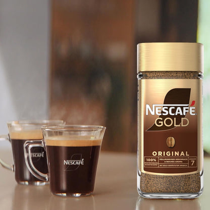 NESCAFÉ GOLD Original, Löslicher Bohnenkaffee, Instant-Kaffee Aus Erlesenen Kaffeebohnen, Koffeinhaltig, 1Er Pack (1X200G)