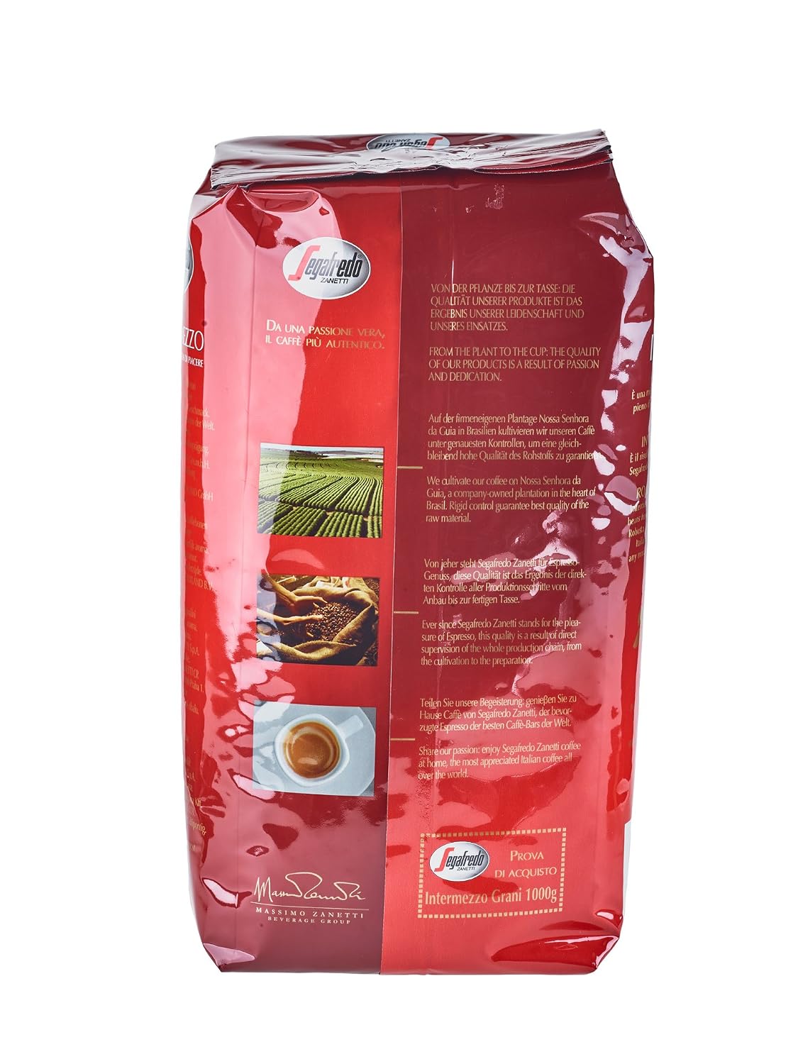 Segafredo Kaffee Espresso - Intermezzo, 1000G Bohnen