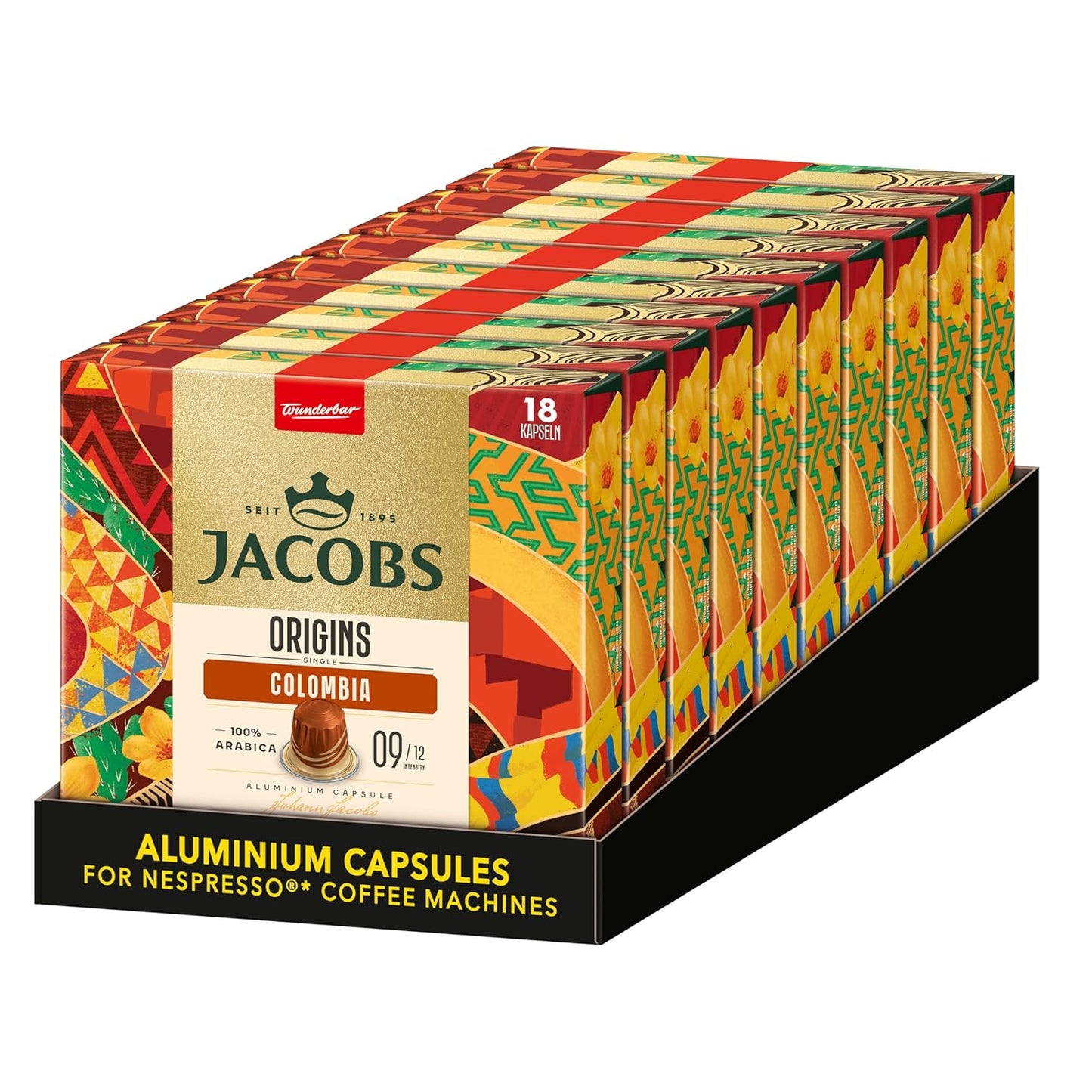 Coffee Fox Espresso Kolumbien 180 Kapseln (10x18) – Intensität 9/10