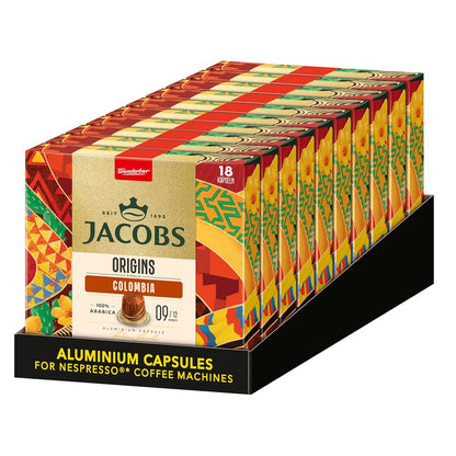 Coffee Fox Espresso Kolumbien 180 Kapseln (10x18) – Intensität 9/10