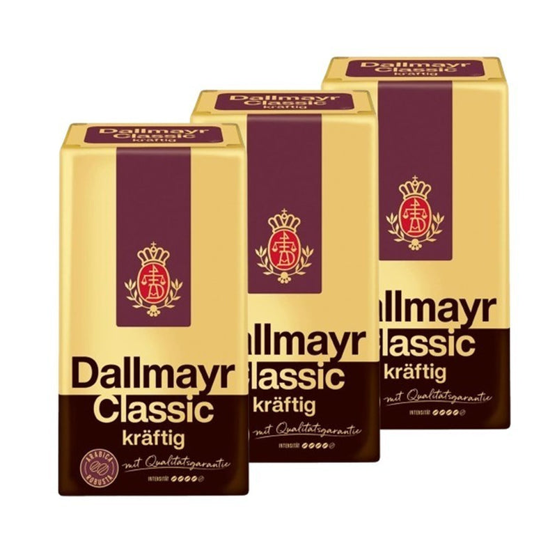 5X 500G Dallmayr Classic Kräftig Gemahlen Filterkaffee Röstung Vollmundig