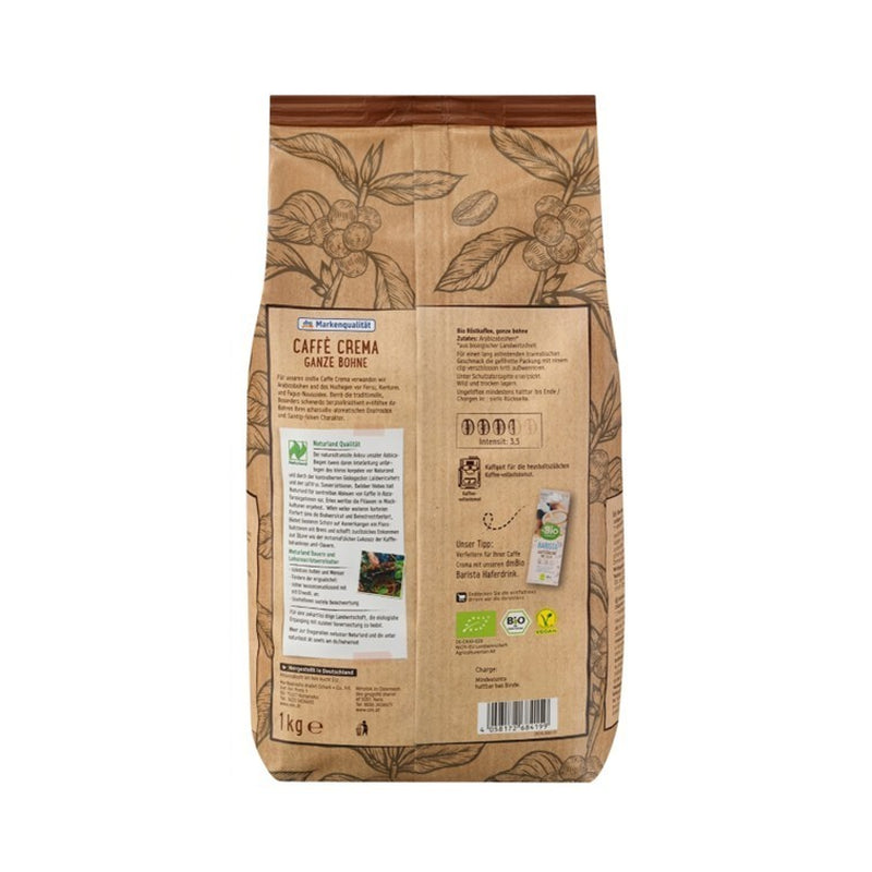Caffè Crema Kaffee Ganze Bohne 3X 1Kg Premium Kaffeebohnen Vollautomat Crema