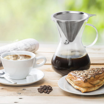 Pour over Kaffeebereiter Mit Dauerfilter - Kaffeezubereit