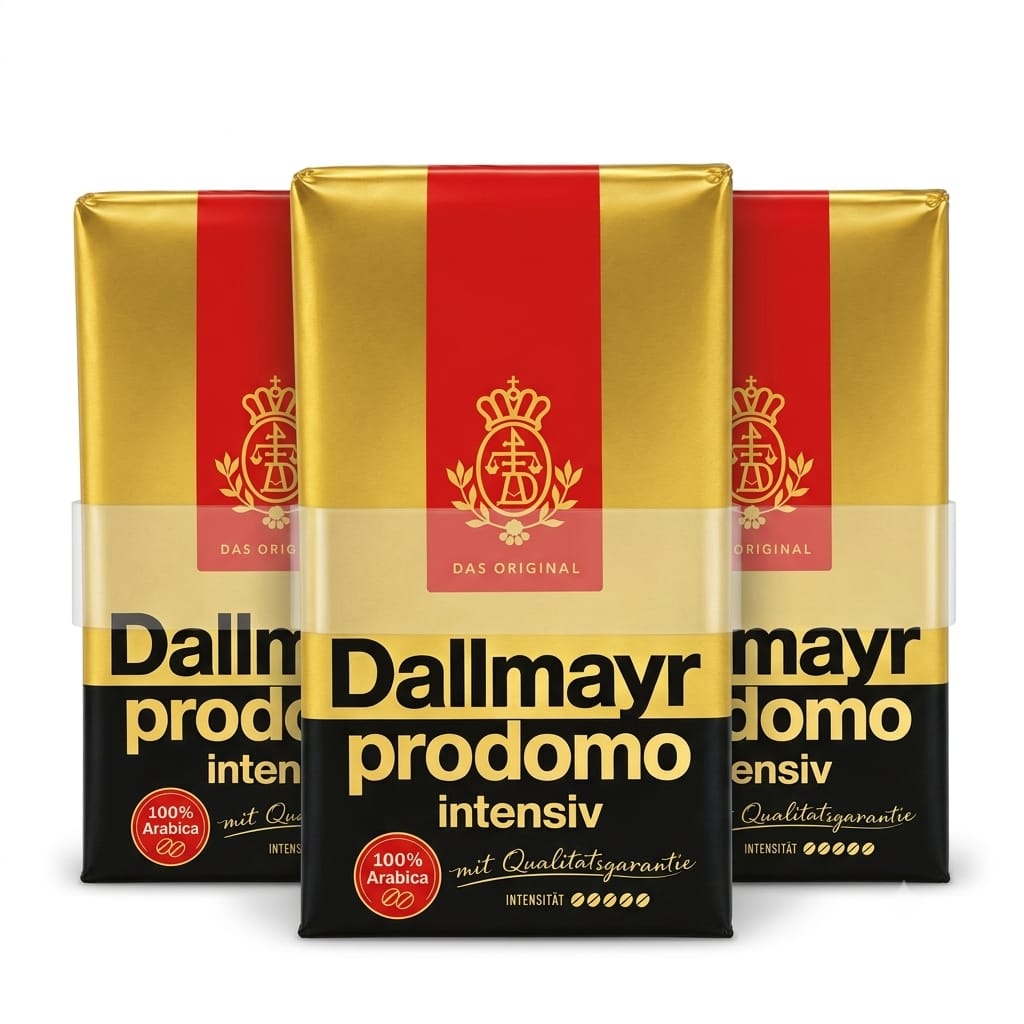 3x 500g Dallmayr Prodomo Intensiv Gemahlen 100% Arabica Kaffee Filterkaffee