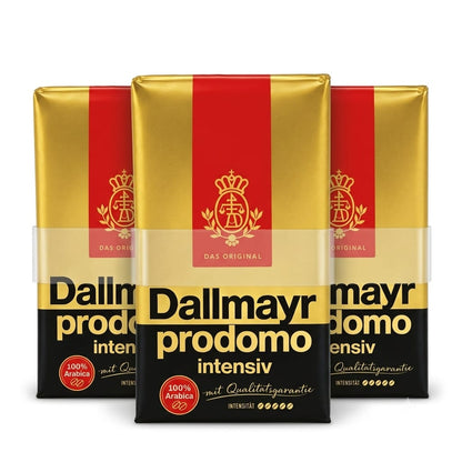 3x 500g Dallmayr Prodomo Intensiv Gemahlen 100% Arabica Kaffee Filterkaffee